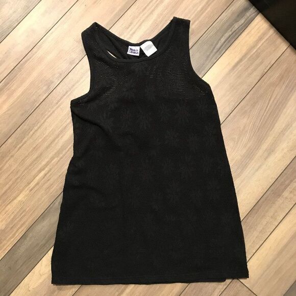 Black Mesh Swim Cover Up - Picture 1 of 2